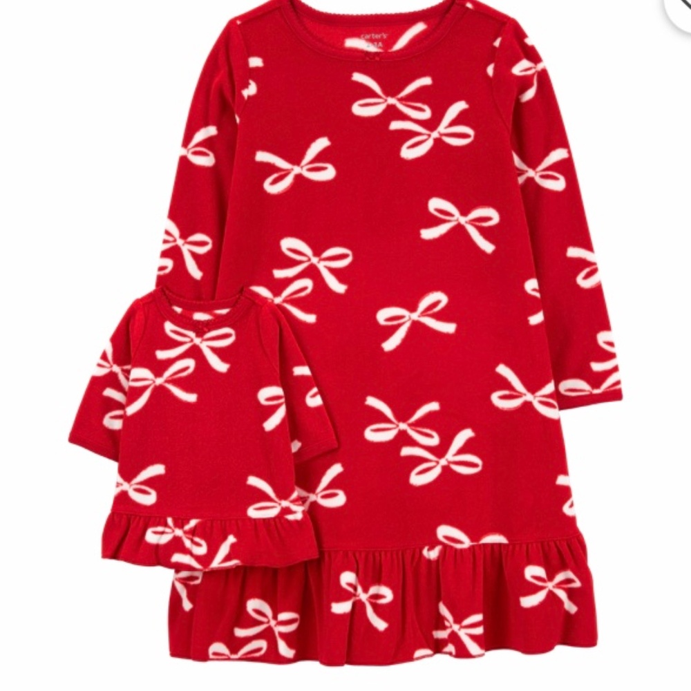 toddler girl 4T/5T and doll fleece set